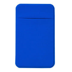 Elastic Phone Card Holder Pocket Stick-On Wallet Adhesive Credit Card Pouch Phone Accessories Compatible With iPhone Samsung Galaxy – Blue